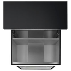 Smeg KSGT56B 56cm Dolce Stil Novo Integrated Cooker Hood, Stainless Steel